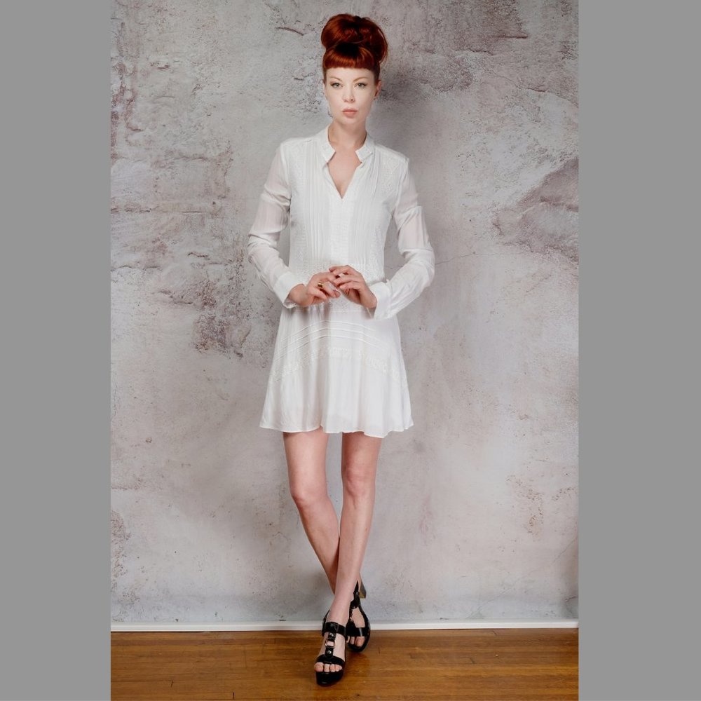 Gorgeous White Derek Lam gauze dress 10 Crosby small 4 - Picture 4 of 6